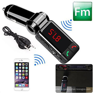 Kit voiture Lecteur de musique MP3 Transmetteur FM sans fil Bluetooth Radio avec 2 ports USB